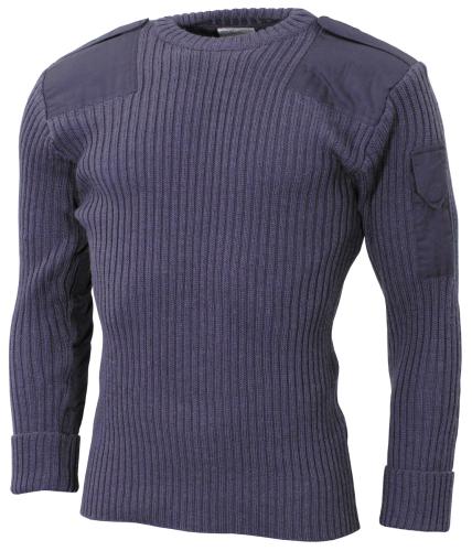 Brit. Kommando Pullover, blau/grau, gebr.