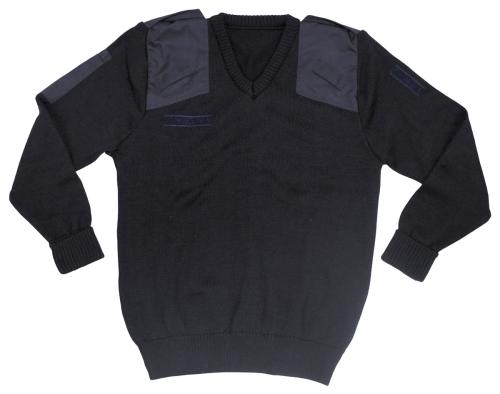 Brit. Pullover, Polizei, blau, V-Ausschnitt, gebr.