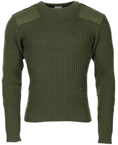 Brit. Kommando Pullover, oliv, gebr.