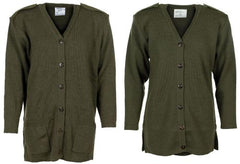Brit. Kommando Strickweste, DAMEN, oliv, gebr.