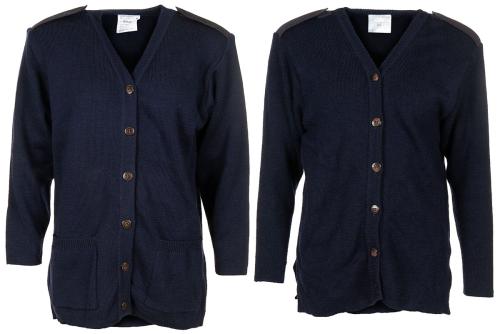 Brit. Kommando Strickweste, DAMEN, blau, gebr.