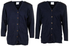 Brit. Kommando Strickweste, DAMEN, blau, gebr.