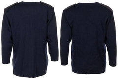 Brit. Kommando Strickweste, DAMEN, blau, gebr.