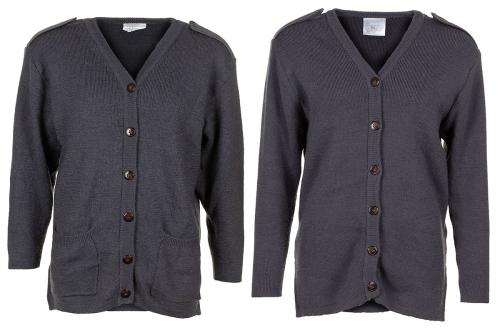 Brit. Kommando Strickweste, DAMEN, blau/grau, gebr.