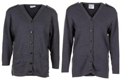 Brit. Kommando Strickweste, DAMEN, blau/grau, gebr.