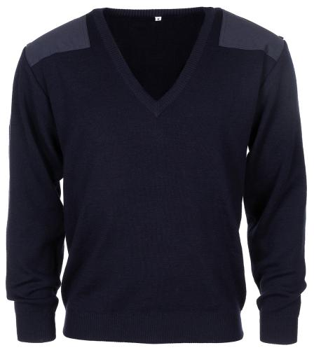 Holl. Pullover, blau, V-Ausschnitt, gebr.