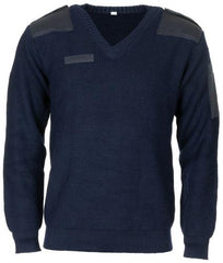 Holl. Pullover, blau, V-Ausschnitt, gebr.