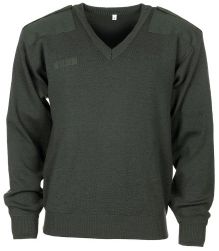 Holl. Pullover, oliv, V-Ausschnitt, gebr.