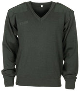 Holl. Pullover, oliv, V-Ausschnitt, gebr.