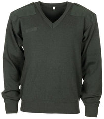Holl. Pullover, oliv, V-Ausschnitt, gebr.