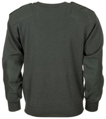 Holl. Pullover, oliv, V-Ausschnitt, gebr.