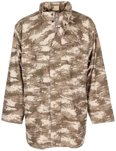 Türk. Feldparka, Rip Stop, M2021,desert, m. Futter, gebr.