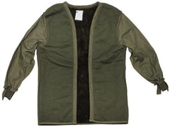 Holl. Teddyfutter für Parka, oliv, gebr.