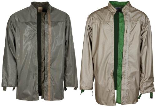 Holl. Unterziehjacke, Laminat, für Parka, oliv, gebr.