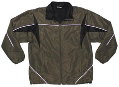 Österr. Trainingsjacke, oliv, gefüttert, gebr.