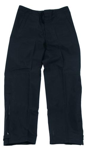 Brit. Regenhose, schwarz, gebr.