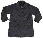 Brit. Regenjacke, schwarz, gefüttert, gebr.