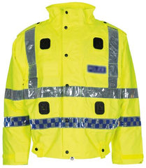 Brit. Signalblouson, gelb, Nässeschutz, gefüttert, gebr.
