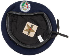 Angolanisches Barett, "POLICIA", blau