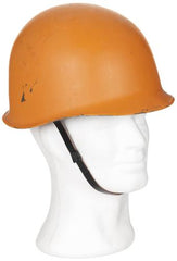 Österr. Helm "M1", orange, Kunststoff-Innenhelm, gebr.