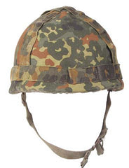 BW Stahlhelmbezug, flecktarn, gebraucht