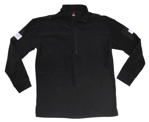 Brit. Shirt, langarm, Reißversch., schwarz, gebr.