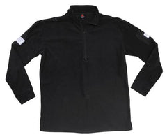 Brit. Shirt, langarm, Reißversch., schwarz, gebr.