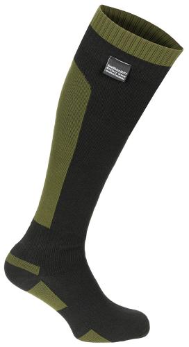 Brit. Socke, "Sealskinz", wasserd., oliv/schwarz, gebr.