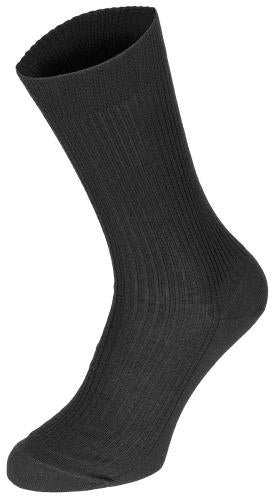 Belg. Socke, Feinripp, schwarz, neuwertig