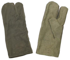 Armee Arbeitshandschuhe, 3 Finger, oliv, neuwertig