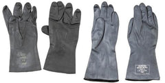 Brit. Gummihandschuhe,schwarz, "NBC", neuw.(EXP:BESCH)