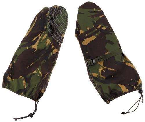 Brit. Fausthandschuhe, "ECW", mit Innenfutter, DPM, gebr.