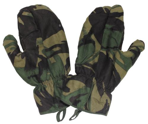 Brit. Fausthandschuhe, neuw., Schießfinger, DPM tarn