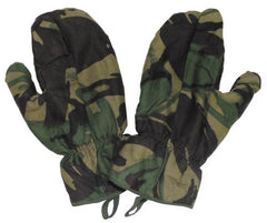 Brit. Fausthandschuhe, gebr., Schießfinger, DPM tarn