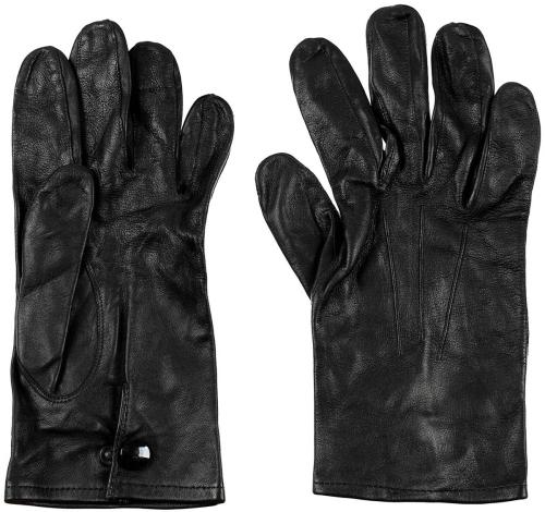 Brit. Lederhandschuhe, schwarz, ungefütt., gebr.
