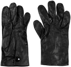 Brit. Lederhandschuhe, schwarz, ungefütt., gebr.