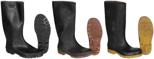 BW Gummistiefel, schwarz, gebr., Modelle sortiert