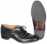 Brit. Halbschuhe, DAMEN, Leder, schwarz, gebr.