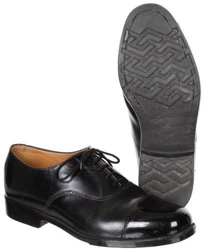 Brit. Halbschuhe, Leder, schwarz, gebr.