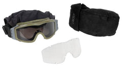 Schutzbrille, ESS, "Profile NVG", laubgrün, gebr.