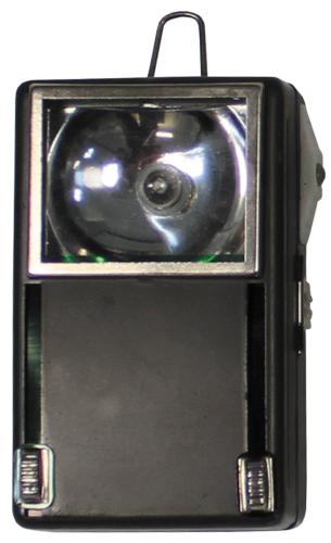 Pol. Taschenlampe, 3 Farben, Metallgehäuse, neuw.