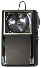 Pol. Taschenlampe, 3 Farben, Metallgehäuse, gebr.