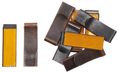 Österr. Reflektorclip, Metall, 6,5 x 2 cm, gebr.