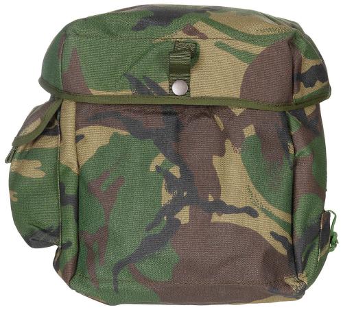 Brit. Schutzmaskentasche, DPM tarn, gebr.