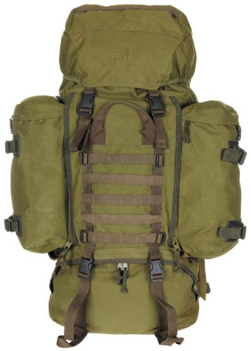 Rucksack, "BERGHAUS" Crusader 90+20, oliv, gebr.