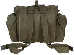 Belg. Rucksack, "Kongo", Canvas, oliv, gebr.