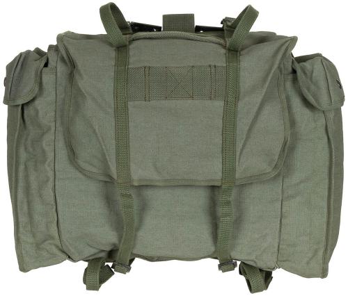 Belg. Rucksack, Canvas, oliv, gebr., TOP ZUSTAND