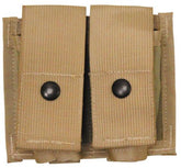 US Patronentasche, "MOLLE", doppel, 3 Fb.desert, neuw.