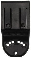 Gürtelplatte, schwarz, für Pistolenholster, gebr.