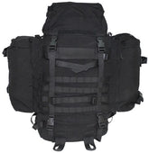 Holl. Rucksack, Medium, mit Seitentaschen, schwarz, gebr.